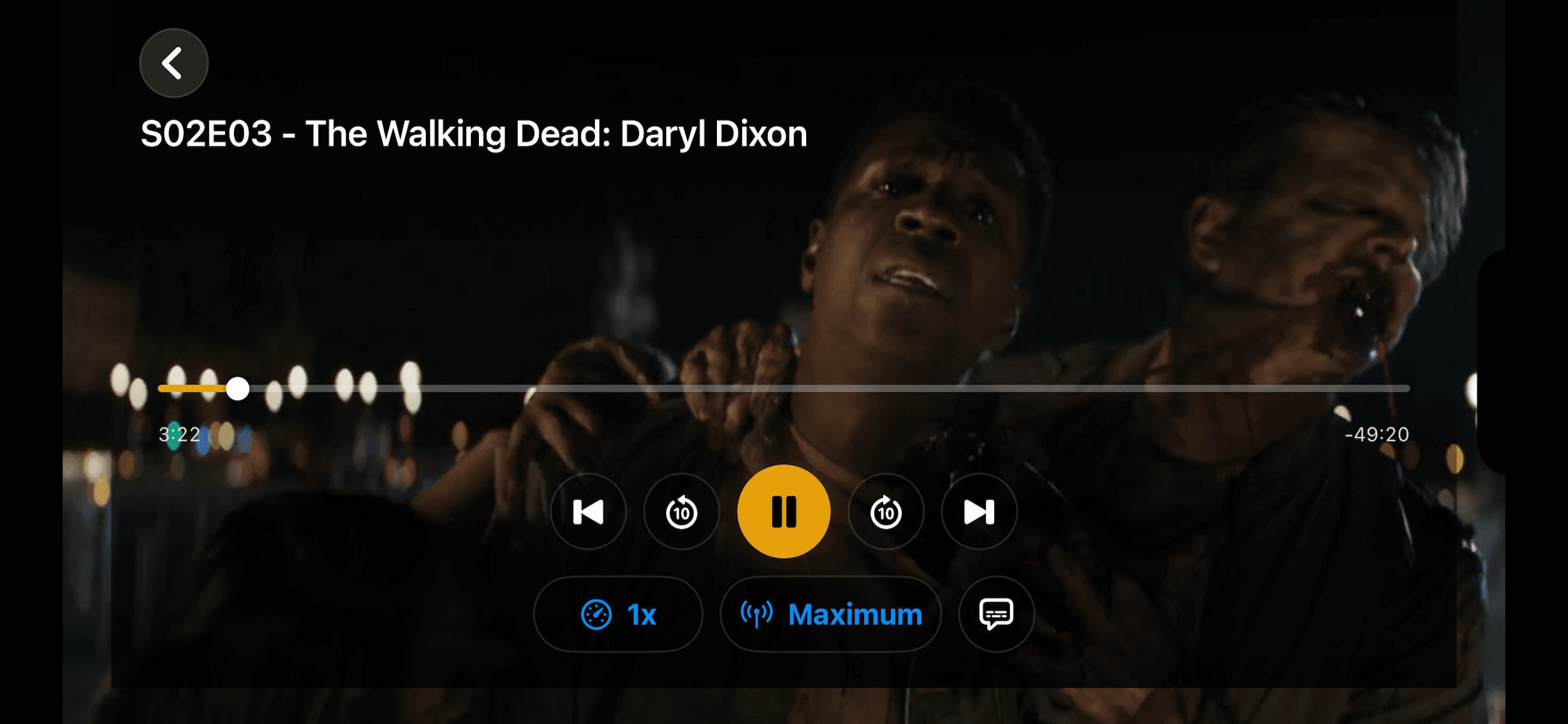 CineReel player controls
