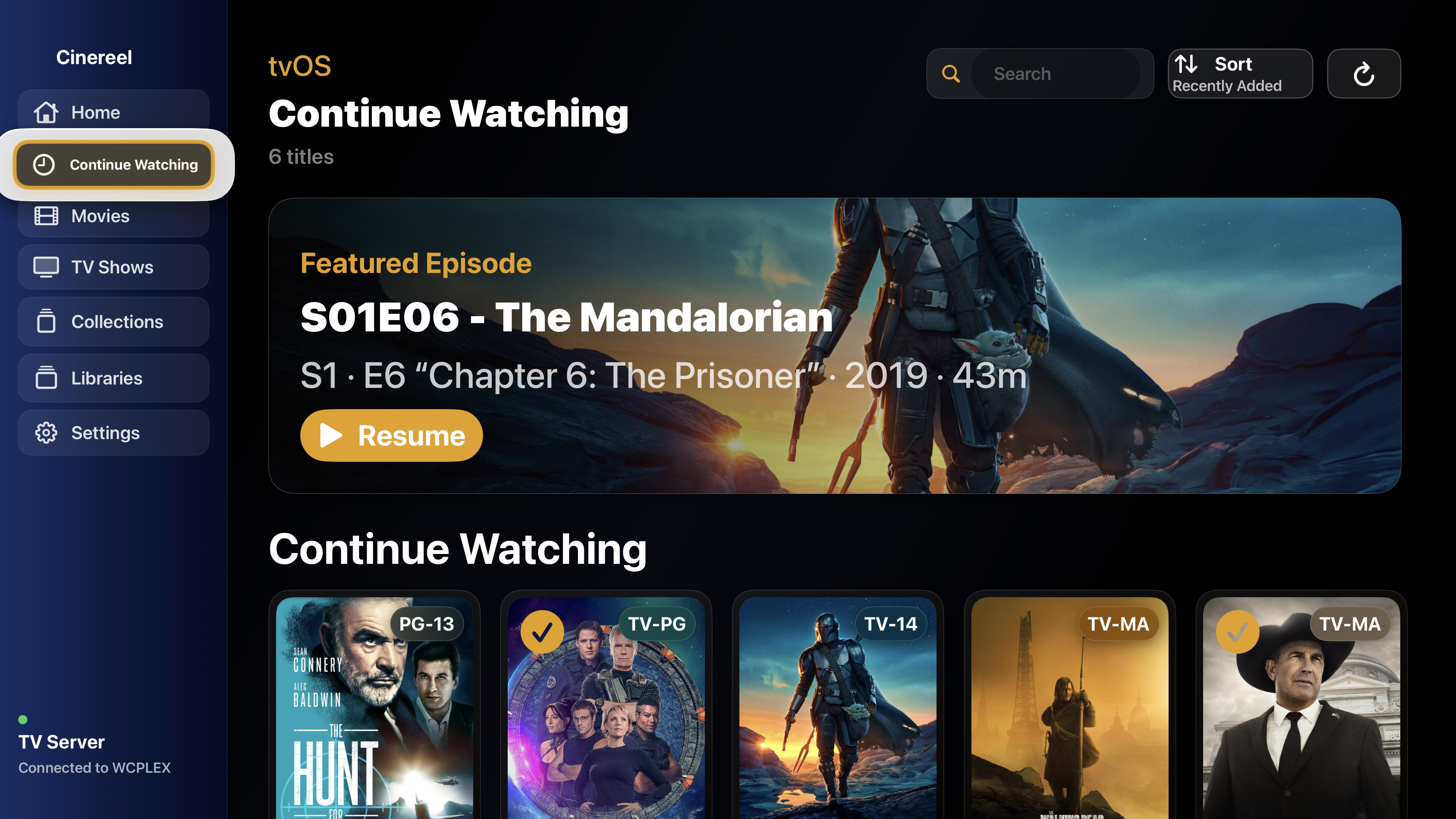 CineReel on Apple TV